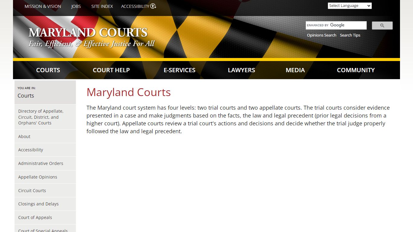 Maryland Courts | Maryland Courts